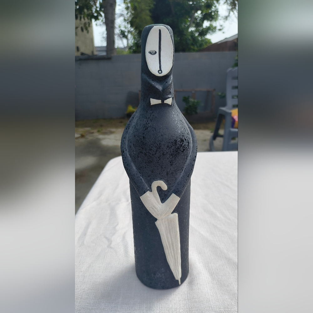 Heini for Jaru Mid Century Modern Art Pottery Ceramic Figural Decanter